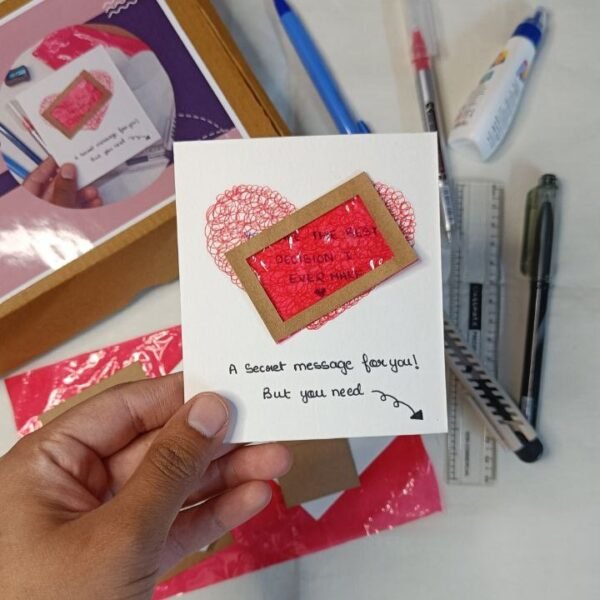 💌 Viral Secret Message Card – DIY Kit by Artist_her