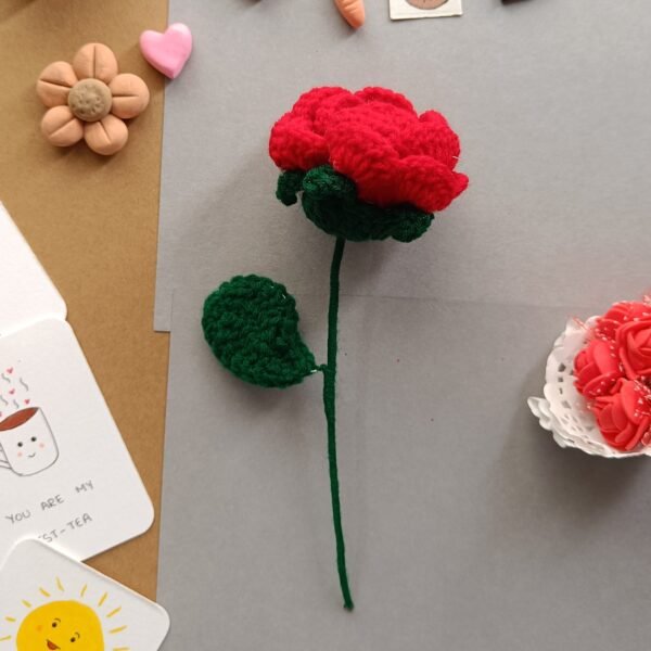 🌹 Handmade Crochet Rose