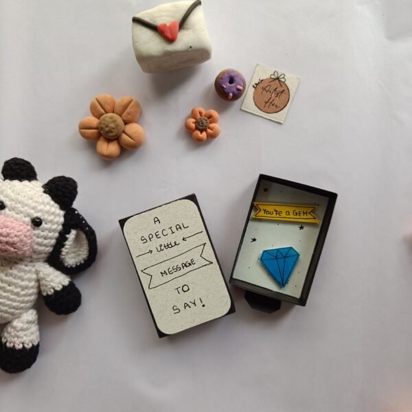 Handmade Matchbox Card – “You’re a Gem 💎”