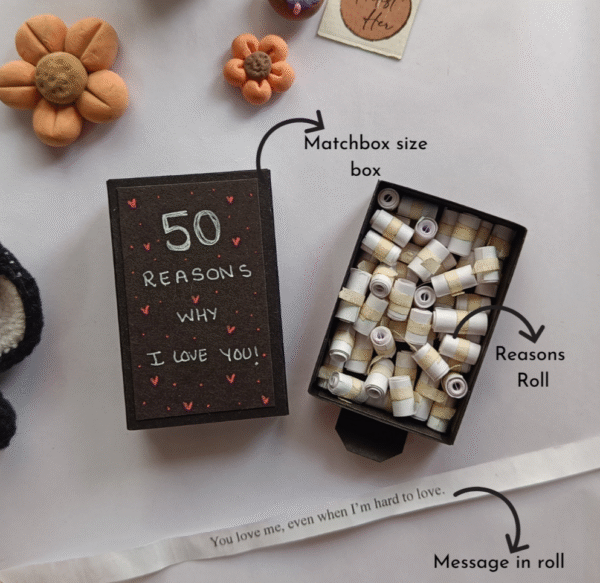 50 reasons why i love you in a box