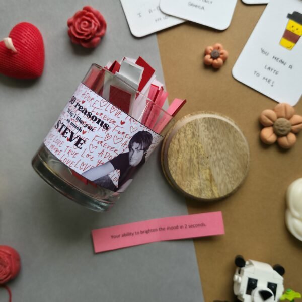 50 Reasons Why I Love You – Personalized Glass Jar Gift