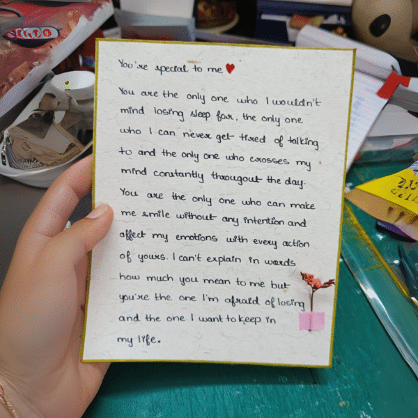 ♻️ Recycled Paper Love Letter
