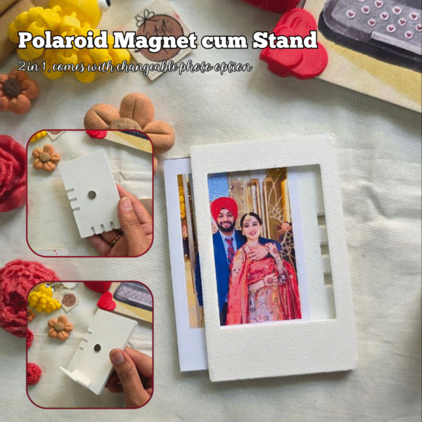 🧲 3D Printed Fridge Magnet cum Polaroid Stand